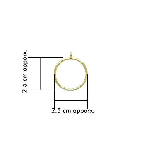 Round Open Back Bezels for Resin Craft (Pack of 4)