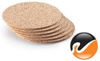 WidgetCo 1/8" x 6" Round Cork for Placemats, Cork Trivets, Plant Holderss (6 Packs of 6)