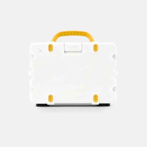 Image of Turtlebox Original Gen 3: Portable Outdoor Bluetooth Speaker - Ultra-Loud (120dB), Waterproof (IP67), Rugged, Impact-Resistant, 3-Day Battery | Party Mode: Unlimited Pairing Stereo, White /Yellow