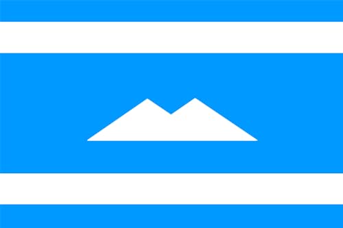 Drapeau Balkars 90x150cm pour pavillonner un mât sans pliure - 2