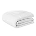 Amazon Basics Piumino Singolo 4 Stagioni 300 gsm - Trapunta ipoallergenica con Imbottitura Alternativa alla Piuma, 135 x 200 cm, Bianco