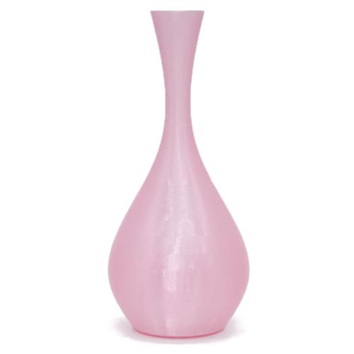 Image of Clear Pink PLA 1.75mm 1kg Spool Glittery 3D Printing Filament Transparent | Beginner friendly Premium Glittery translucent Pink PLA Basic No tangle 1kg spool 2.2lbs Hassle-free printing for Bambu Prusa