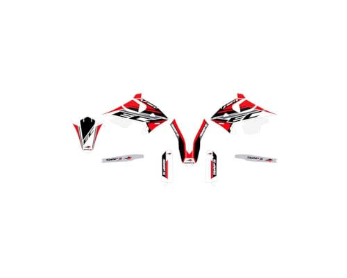 Kit Deco Gas-Gas 2018 Rouge Diamond Light complet pour personnalisation moto