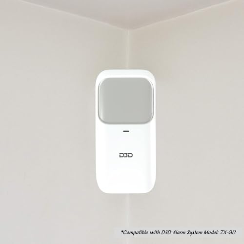 D3D Wireless Smart Home Security System | Motion Detection Sensor | Door Security Sensor | WiFi and GSM Dual Protection Intruder Alarm System |Model ZX-G12 (Black)