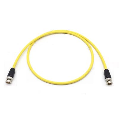 Original Canare LV-61S Coaxial HD-SDI Video Signal Transmission Cable, NEUTRIK NBNC75BLP7 75-Ohm CANARE LV-61S Coaxial Cable - (Color: Yellow, Pins: 120cm)