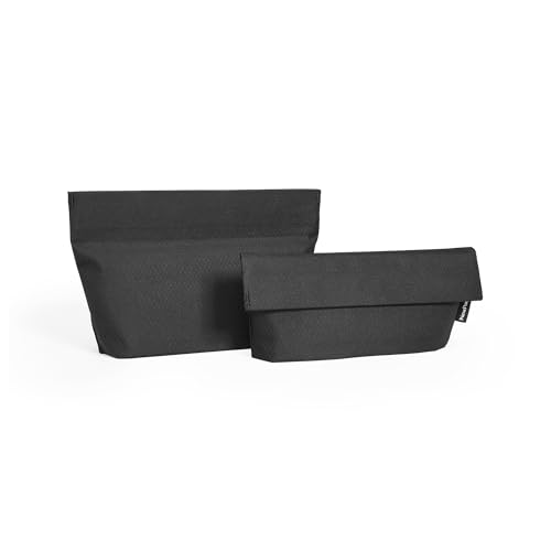 NextPacker Mag Pencil Case Lite 2 Pack Magnetic Foldable Pen Pouch Slim Desk Organizer(Shadow Black)