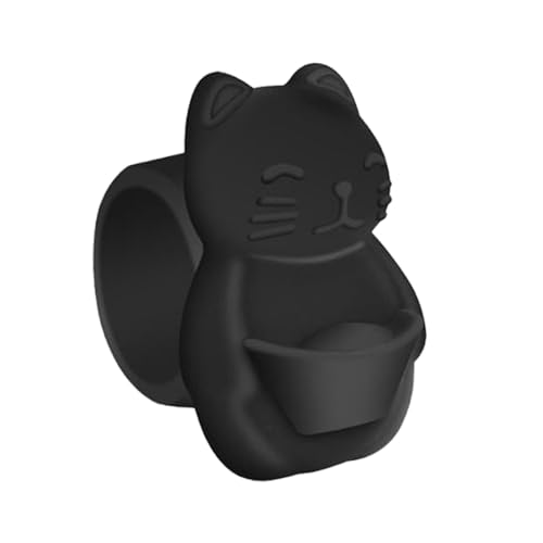 Protector de pared para puerta, protectores de pared para manija de puerta, protector reutilizable, cojín silencioso, gato de la suerte, elefante, silencioso, cubierta protectora bonita decoración