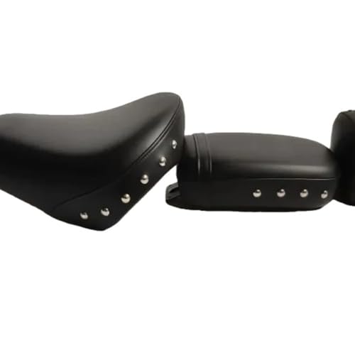 Sillín doble de cuero sintético premium con respaldo para moto GZ150 3