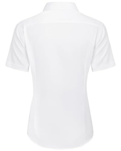 J.VER Womens Button Down Shirts Stretch Wrinkle Free Formal Short Sleeve Dress Shirt Summer Work Blouses Business Casual Tops2