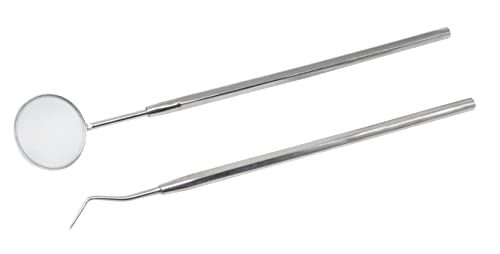 2 Piece Mirror and Pick Inspection Set Jewelry Making Watchmaking Repair Gemstone Diamond Magnifying Tool