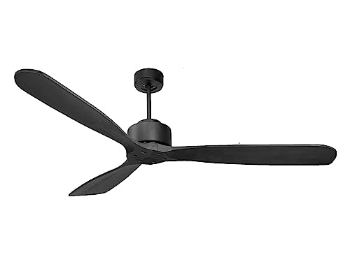 PUR LINE | Ventilador Techo ø166 cm Motor DC, WiFi y Tecnología Hypersilence - Ventilador Techo Diseño industrial elegante control inteligente y aspas de madera equilibradas