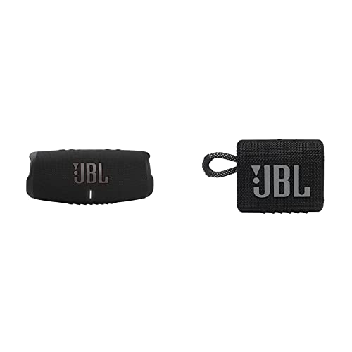 JBL Charge 5 Portable Bluetooth Speaker + JBL Go 3 Portable Bluetooth Speaker