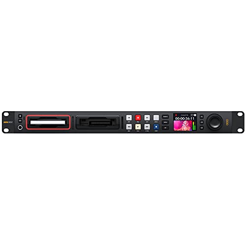 Image of Blackmagic Design HyperDeck Studio 4K Pro Recorder with 6 ft Power Cord and 5 Pack of SolidSignal Cable Ties (HYPERD /ST /DG4P)