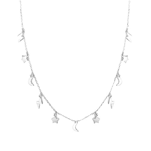 Bijoux chaîne étoile de lune pour sublimer votre robe de mariée et vos soirées