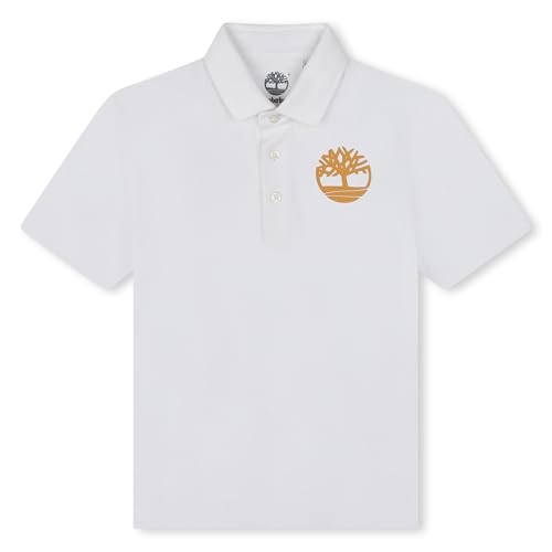 Image of Timberland Boys School Uniform Short Sleeve Pique Cotton Knit Polo Shirt, Kids Button Closure Premium Breathable Polo