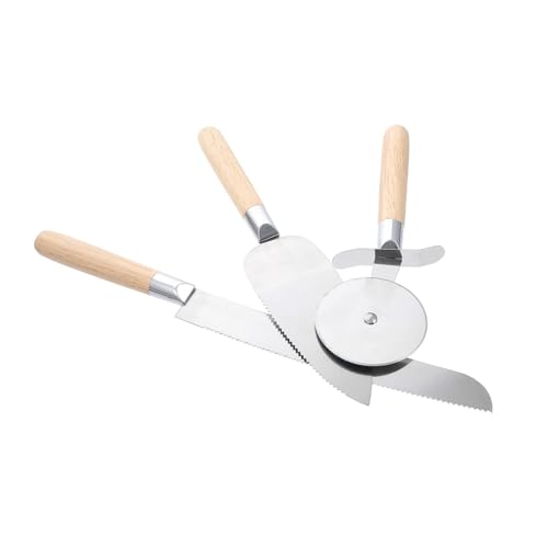 Alipis 1Set Portable Pizza Cutter with Ergonomic Handles Comfortable Grip and Material for Home Baking and Professional Kitchens Includes Pizza Spatula and Cutting
