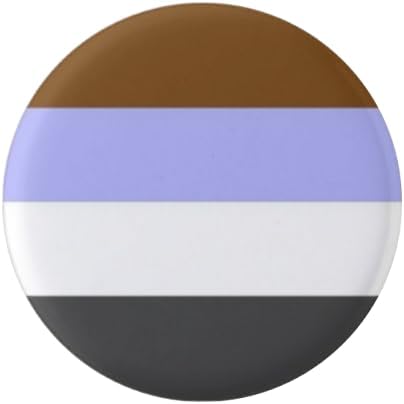 Gender Apathetic Pride Flag Pin 1.5” Round Circle Shape Metal Button Pin Badge Pinback 1.5 inch Pin 38 mm 3.8 cm - Image 2