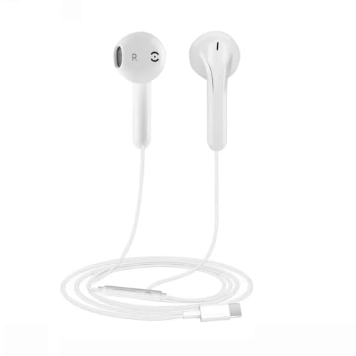 USB C Headphones USB C Earphones with Microphone In Ear USB Type C Earbuds for iPhone 16/15 Pro,Samsung S23 S22 S21 S20,Google Pixel,Google Pixel