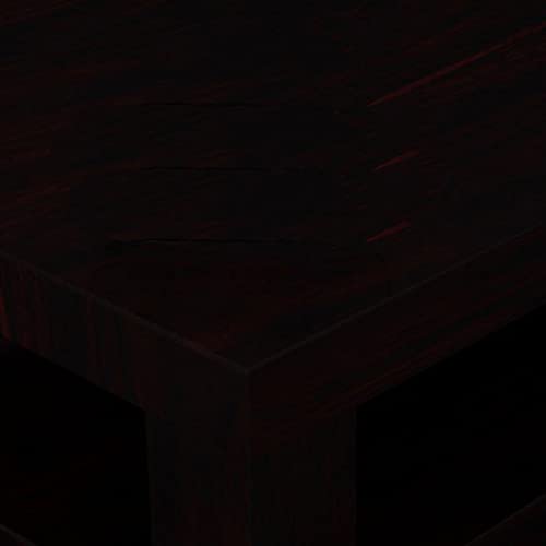 Image of Douceur Furnitures Solid Sheesham Wood Coffee Table with Storage | Wooden Centre Table & Tea Table for Living Room, Hall, Home, Office, Hotel & Cafe | Walnut Finish