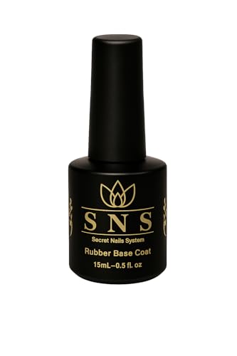 Nail Polish Secret nails System SNS Rubber Base Coat 15ML Long-Lasting Base Gel Polish for Strong Adhesion, Chip-Free Wear & Smooth Application, Protects Natural Nails, Works with Any Nail Polish