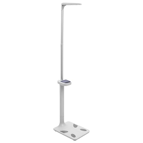 Medical Office Scale Smart Physician Scale Medical Scale for Weight and Height Measurement Non-Contact Sonar Ranging All-in-One LCD Display for Measuring Weight Height Obesity BMI and More