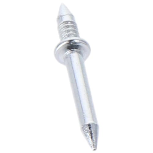 100Pcs Clavos Sin Costura de Doble Cabeza para Zócalo, Acero Carbono Plateado, Resistentes al óxido para Zócalo de Madera miniatura 6