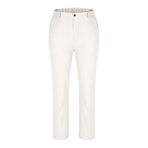 Men's Classic Fit Dress Pants Straight Leg Comfy Cotton Linen Casual Suit Pants Plain Work Business Trousers Slacks4