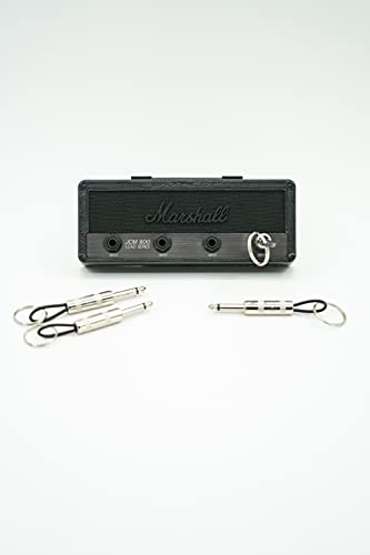 P Pluginz Licensed Marshall Stealth Jack Rack- Wall mounting Guitar amp Key Hanger. Includes 4 Guitar Plug Keychains and 1 Wall mounting kit. Easy Installation. - Thumbnail 2