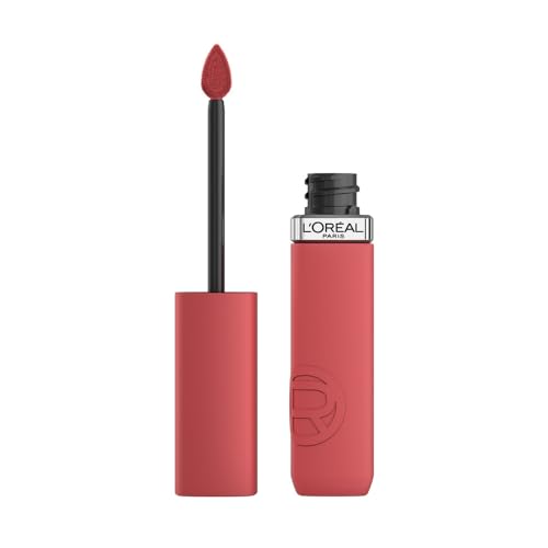 Labios, Beauty L'Oréal Paris, Infallible Le Matte Resistance, Labial Líquido Mate Larga Duración 16hr, Color Intenso con Ácido Hialurónico, Tono Shopping Spree 230, 5ml