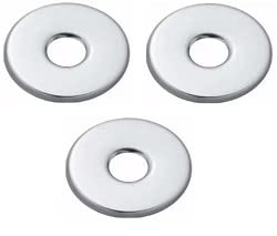 Spazio Chrome Plated Round Wall Flange/Free Cap for Taps/Tap Plate Bathroom Mixture in Kitchen/Bathroom Fittings/Wash Area Bathroom Accessories (Pack of 3)-image-11