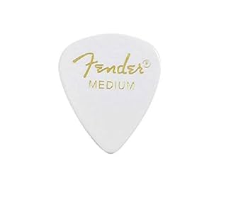 Amazon | Fender ピック×10枚 ティアドロップ MEDIUM-WHT