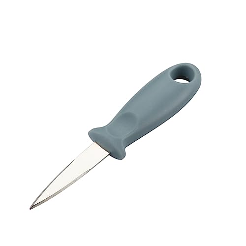 MUCKLILY Cuchillo Abridor De Vieiras y Conchas De Acero Inoxidable Mango Redondeado y Protector Para Mano Adecuado Para Mariscos Frescos Casa