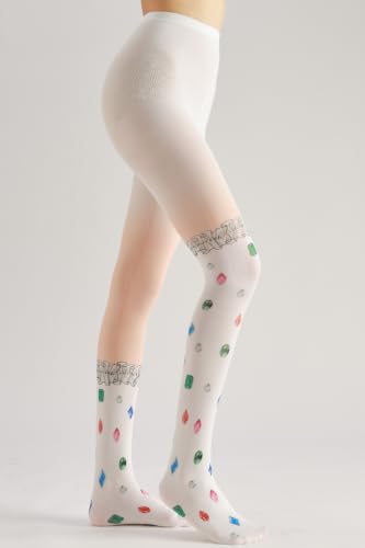 Image of Sahabowi Women's Sheer Tights, Digital Print Designs Stockings