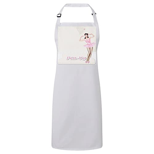 Tablier cuisine premium pin up rose rétro original vintage femme chic
