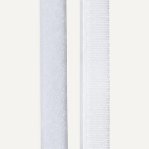 Image of Amazon Basics Hook-and-Loop Fastener Interlocking Tape with Long Lasting Adhesive, Peel-and-Stick, Multi-Surface Versatility, 10ft x 0.75 inches