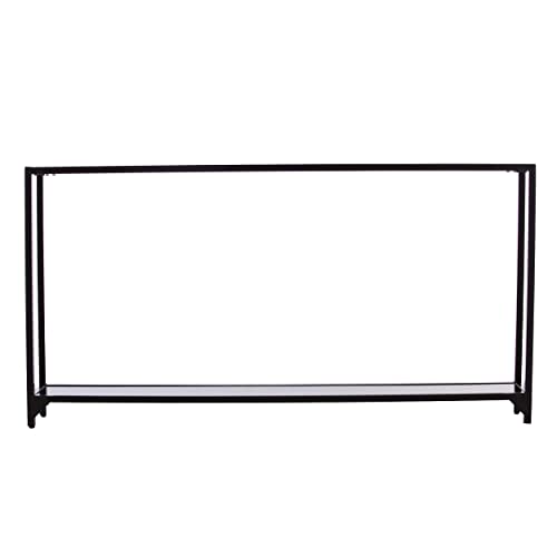 Southern Enterprises Bergen Narrow Metal Console Table, Black, 6.5 In X 54.25 In X 24.25 In #TOP3