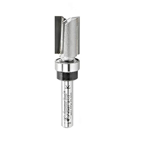Image of Amana Tool - 45491 Carbide Tipped Flush Trim Plunge Template 1 /2 Dia x 3 /4 x 1 /4 inch Shan