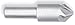 HSS 6 Flute Chatterless Countersink [Set of 2] Size: 3/16"-100