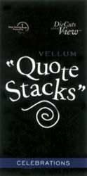 Vellum Quote Stacks 3"x6" 48/pad-celebration