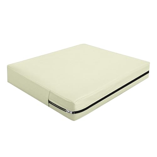 Housse Coussin Exterieur Impermeable, Housse Siège Canapé Protection Complète avec Fermeture Éclair, Amovibles Housse Assise Salon De Jardin Terrasse...