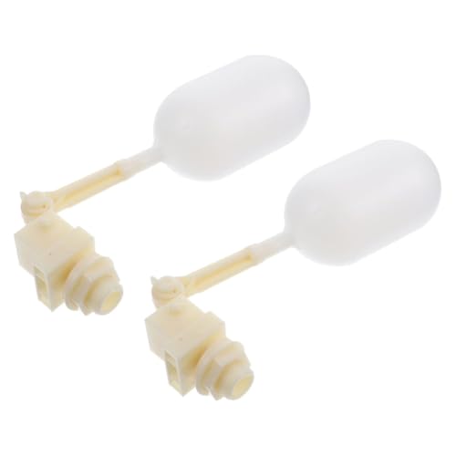 CAXUSD 2 Piezas Válvula Flotador Automática para Control Agua Ganado Brazo Ajustable Pulg Resistente Abs y PE Instalación Sencilla para y Bebederos Agrícolas