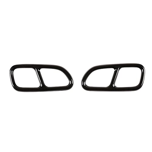 2pcs Exhaust Pipe Decorative Cover Zcargel Stainless Steel Car Rear Exhaust Muffler Tip Decorative Cover Trim Rear Exhaust Pipe Cover Compatible With Me-rce-de-s Be-nz Cla 2013-2016