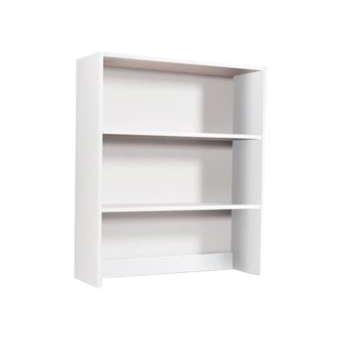 WEBMARKETPOINT Librería sobre encimera para Escritorio 2 estantes Fresno Blanco H.105x90x29cm Cover