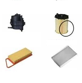 AOQ - KIT TAGLIANDO 4 FILTRI CITROEN C3 C2 1.4 HDi 50KW 68CV