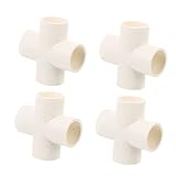 POPETPOP 4stücke PVC Adapter Für Wasseranschluss Frostbeständig Und Langlebig Für Rohrverbindungen Regalbau Und Gartenkonstruktionen