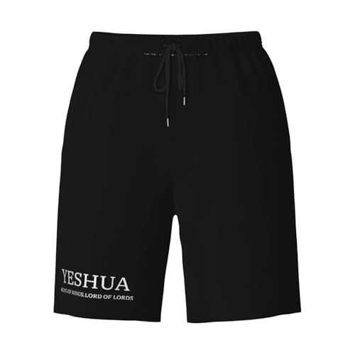Yeshua Jesus Christian Men's Quick-Dry Board Shorts 7" - Swim Trunks Summer Hawaii Beach3