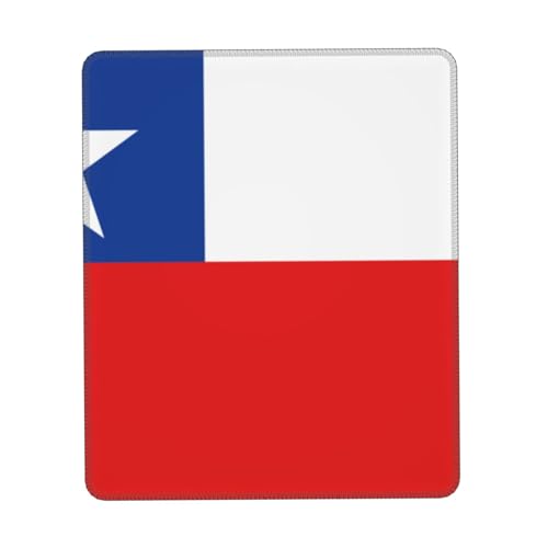 Tapis de souris personnalisé drapeau du Chili – Design unique pour les jeux et le bureau, impression couleur, base en caoutchouc antidérapant, parfait pour ordinateur portable et bureau d'ordinateur