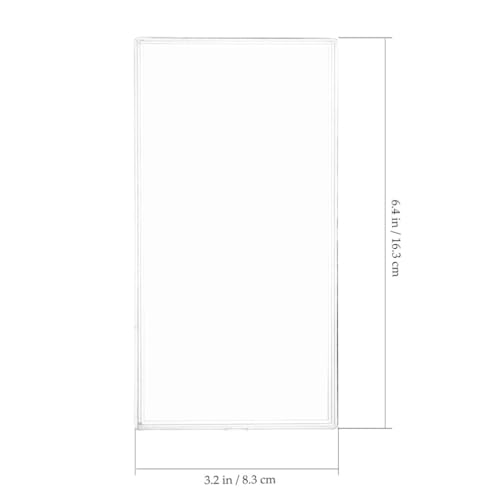 Estuche plástico para billetes 8 piezas transparente miniatura 6