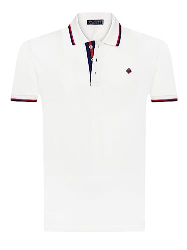 Sir Raymond Tailor Men's Poloshirt Amsterdam White-Red L