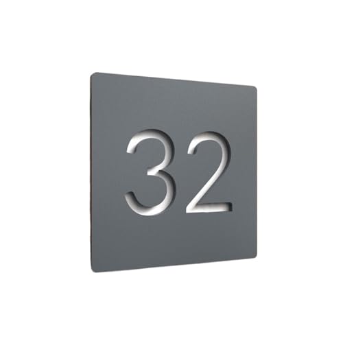Numéros de maison design acrylique 18cm pour embellir l'entrée de votre villa
